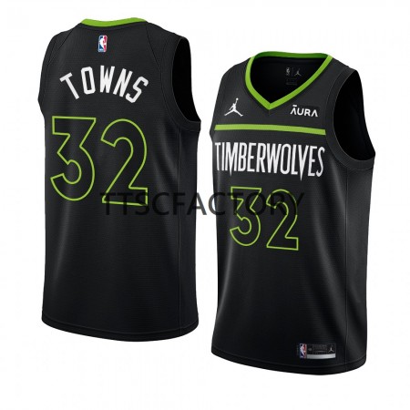 Dres Minnesota Timberwolves Karl-Anthony Towns 32 Jordan 2022-23 Statement Edition Crno Swingman - Muške